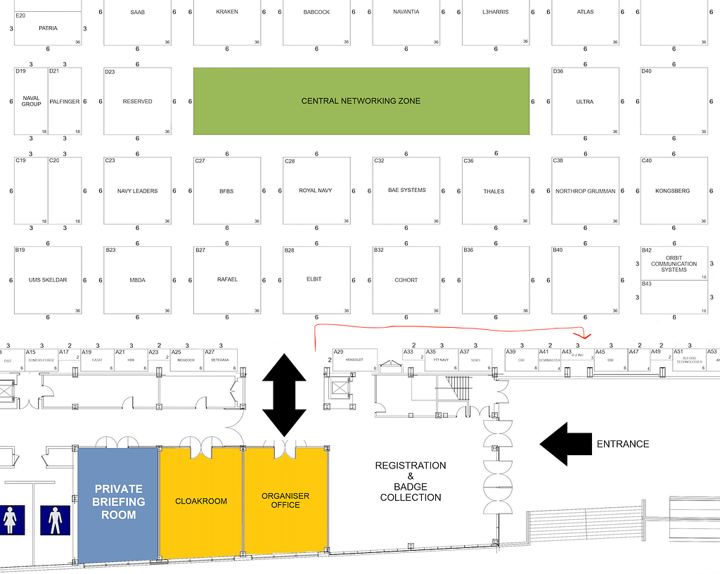 Combined Naval Event 2025 Floor Plan